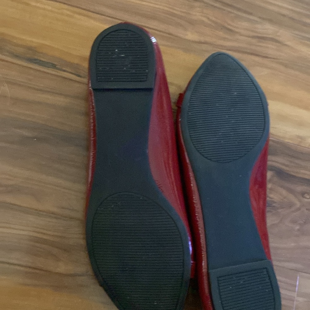 Kelly & Katie Red Flats Sz 7. - EUC - Picture 4 of 6